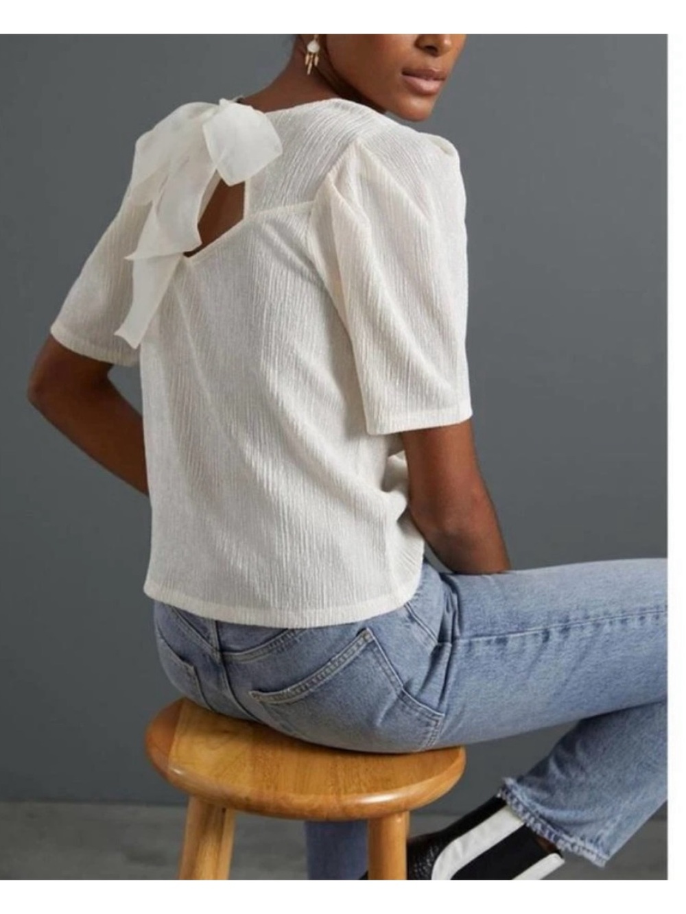 Anthropologie | Sunday in Brooklyn now back puff sleeve top